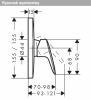 Hansgrohe Logis Jednouchwytowa bateria prysznicowa, podtynkowa do iBox universal chrom 71605000